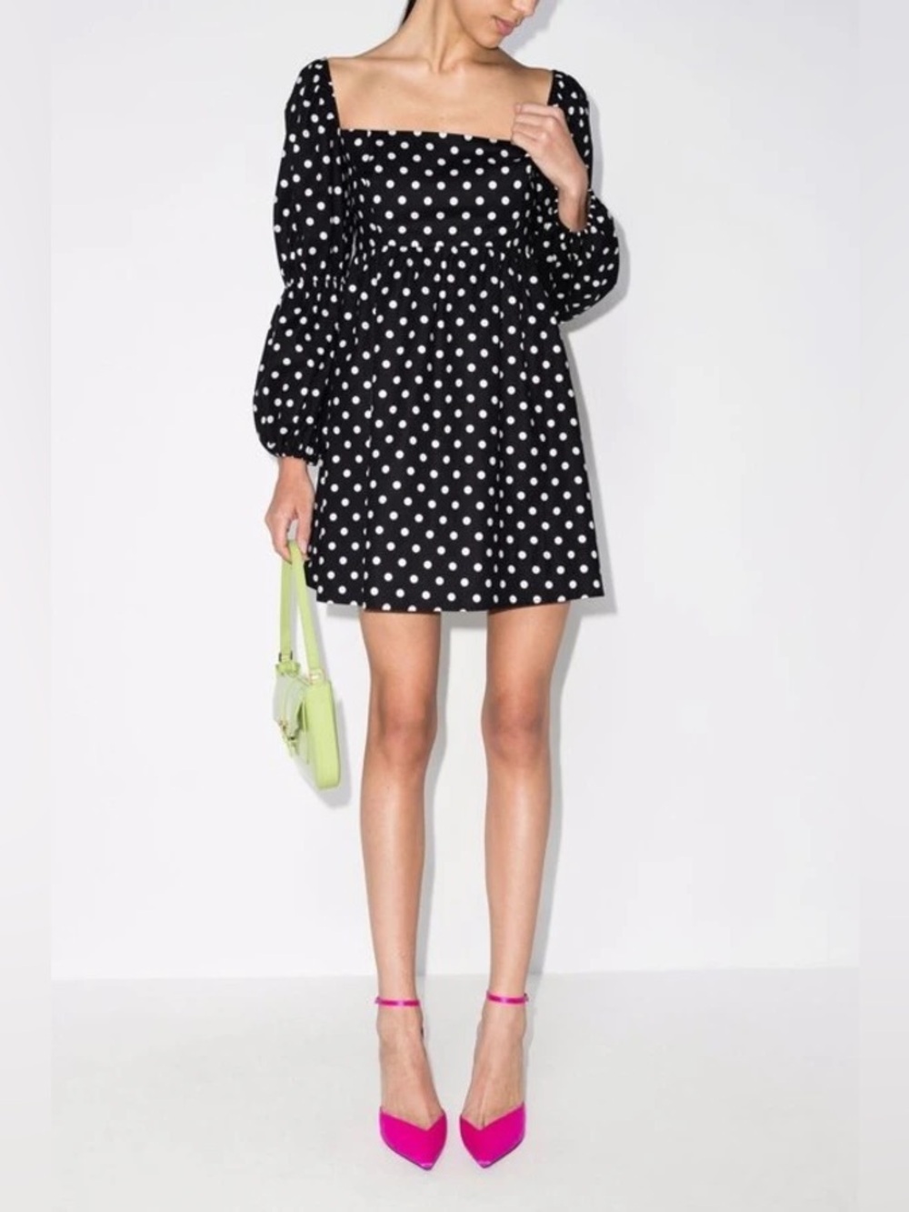 REFORMATION
Michaela Polka Dot Organic Cotton